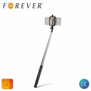 Forever MP-310 Selfie Stick 100cm - (50-84mm Fix) Monopod for Back Camera with Mirror Black