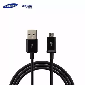 Samsung ECB-DU5ABE S6 Edge / Universāls Micro USB 2.0 Datu un Uzlādes Kabelis Melns (OEM)
