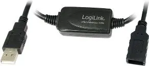 USB кабель LogiLink 10м USB 2.0 M/F Photo 3