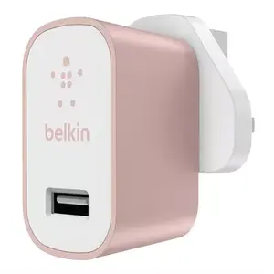 Зарядное устройство Belkin MIXIT Metallic F8M731VFC00 Розовое Белое