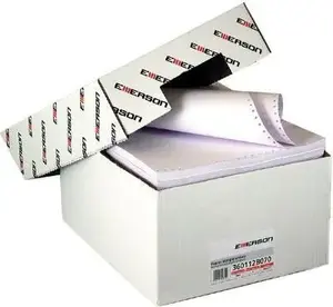 Continuous computer paper EMERSON 240 mm width, 70 g/m², single-ply, 12" fanfold