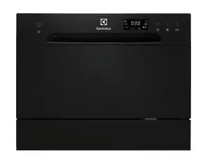 Countertop Dishwasher Electrolux ESF2400OK Compact 6 Place Settings Black LED Display 6 Programs