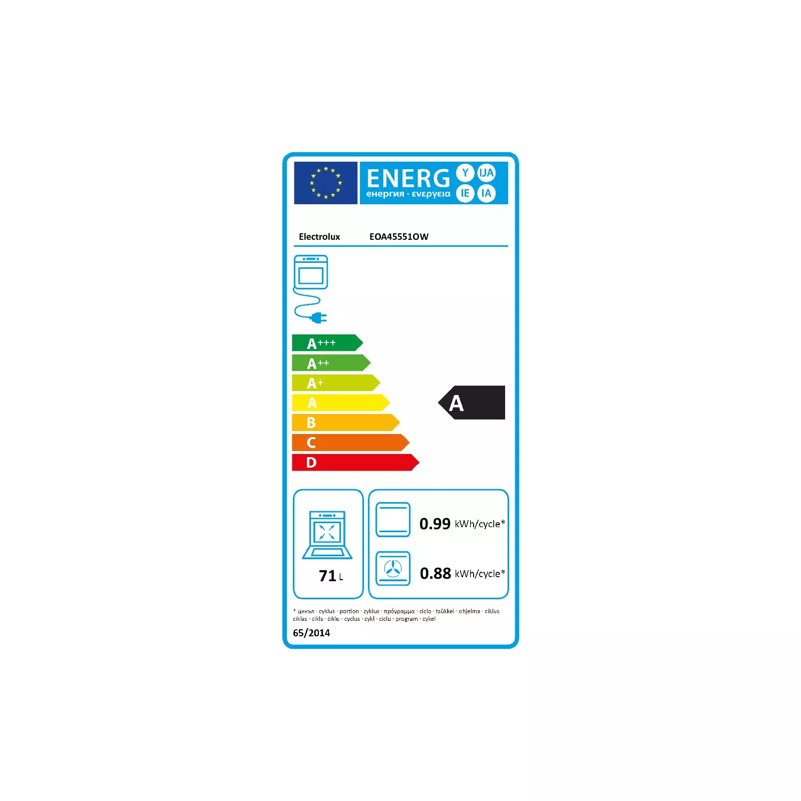 Electrolux EOA45551OW Photo 2