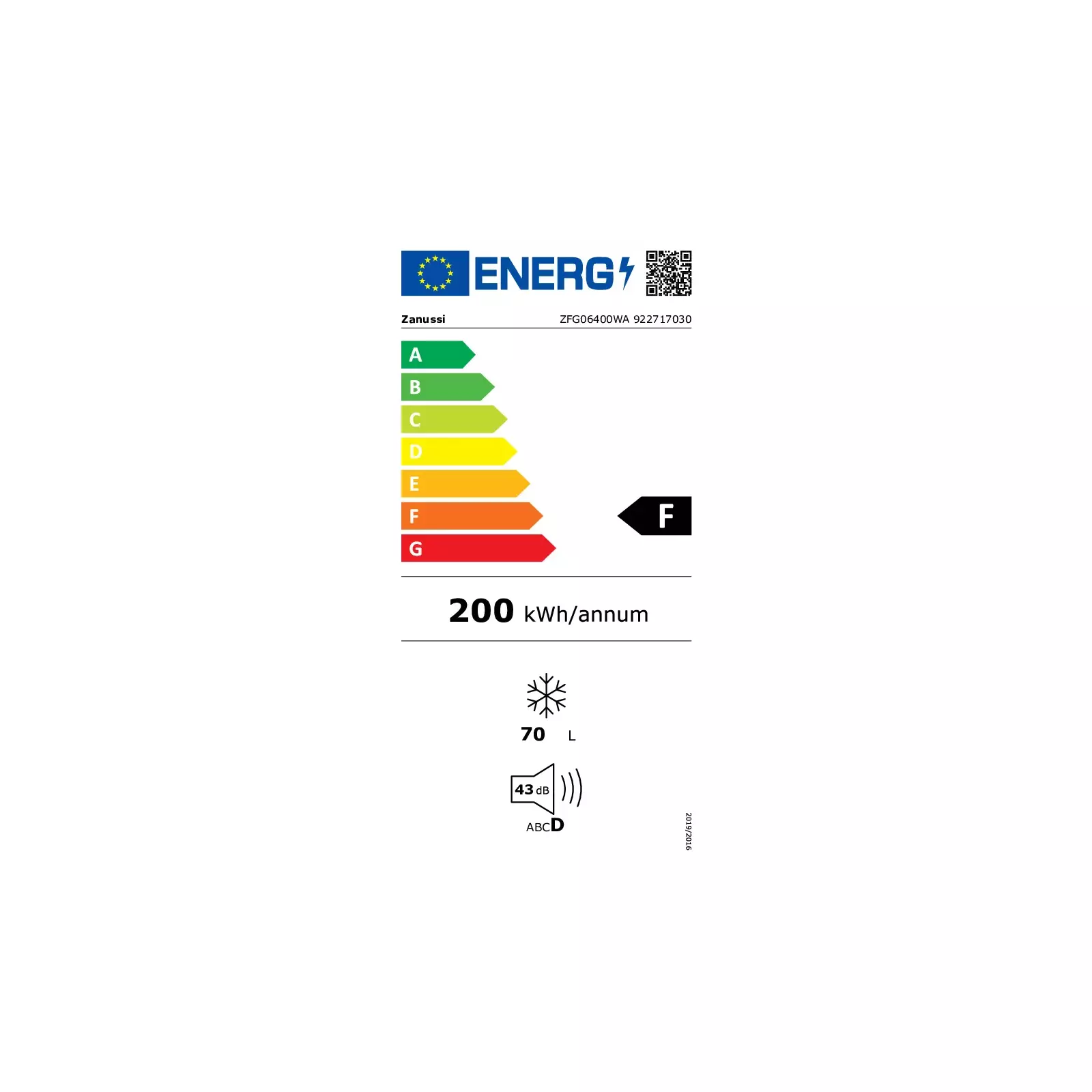 ZANUSSI ZFG06400WA Photo 3