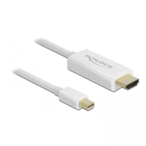 Video cable adapter DeLOCK 83707 Mini DisplayPort to HDMI 2m White