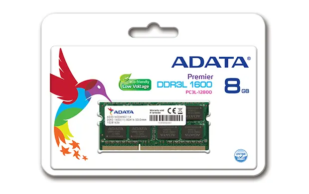 Memory Module ADATA 8GB ADDS1600W8G11-S Photo 2