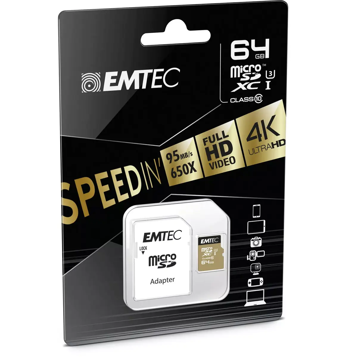 Zibatmiņa Emtec 64GB ECMSDM64GXC10SP Photo 2