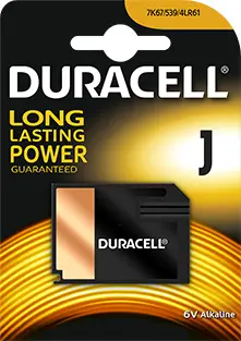 Sārmains baterijas elements Duracell J (1