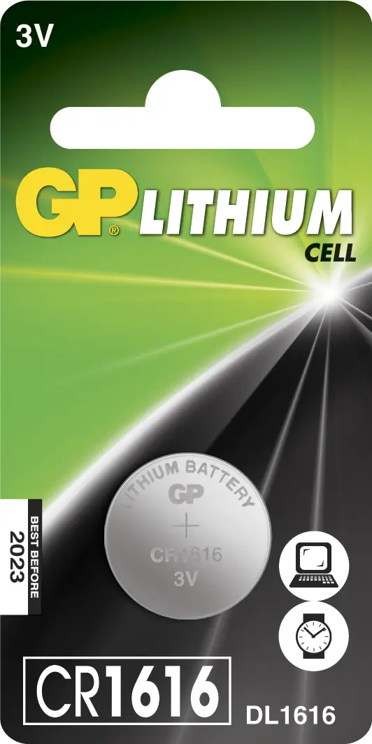 Vienreizējā baterija GP Batteries CR1616 Photo 3