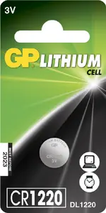 Vienreizējā baterija GP Batteries CR1220 Lithium Cell