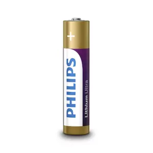 Rechargeable Lithium AAA Batteries Philips FR03LB4A/10 — 1.5V, 4 pcs, 8.3×120 mm