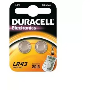 Single-use battery Duracell LR43 SR43 Alkaline Button Coin