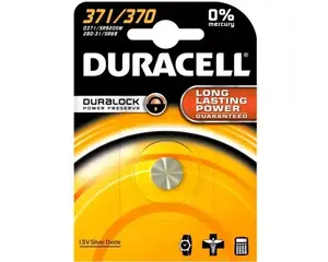 Vienspējas pogbaterija Duracell SR69 / 371, sudraba-oksīda 1.5V, 1 gab.