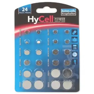 HYCELL 1516-0003 sārma pogveida bateriju komplekts