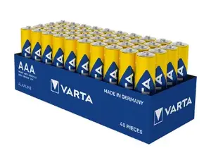 Одноразовая щелочная батарейка AAA Varta Longlife Power 1,5 В, упаковка 40 шт.
