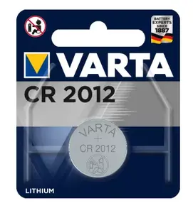 Single-use lithium button battery Varta CR2012 — CR2012 size, 4 g, CE certified