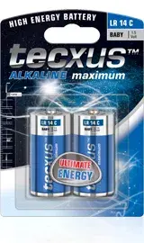 Tecxus LR14 C sārma baterijas, 2 gab.