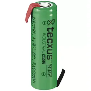 Uzlādējama AA NiMH akumulators TECXUS 2100 mAh 1,2 V 14,5×14,5×49,5 mm (1 gab.)