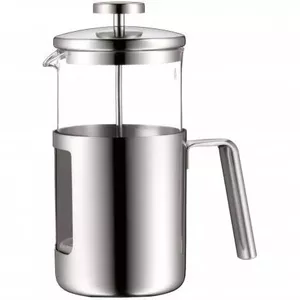 French Press WMF 06.3079.6030 — manual coffee maker, stainless steel housing, glass carafe, 8 cups