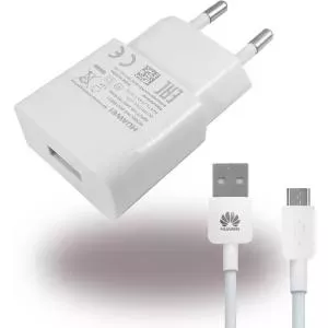 Huawei - HW-050100E01 - Адаптер питания / зарядное устройство / адаптер + кабель для зарядки - USB - 1000 мАч - белый (HW-050100E01)