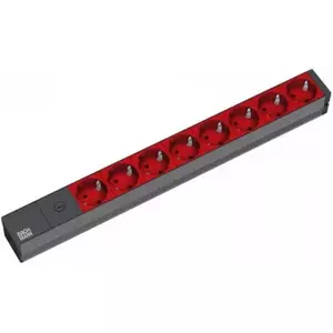 Удлинитель Bachmann 19'' 2m 8x Schuko H05VV-F 3G 1.00mm²