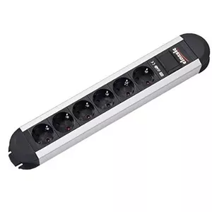 Удлинитель Bachmann PRIMO 1.75м 6 AC розеток Черный Серебристый