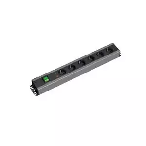Power Extension Bachmann 300.007 2m 7 AC Outlets Indoor Black Grey