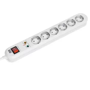 Сетевой фильтр Bachmann 381.2501K 1.5м Белый 6 розеток 250В