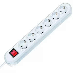 Bachmann 381.250K power extension 1.5 m 6 AC outlet(s) White