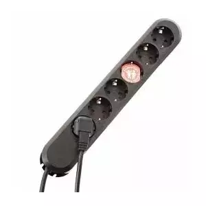 Удлинитель Bachmann Smart 5м 6 AC розеток Черный