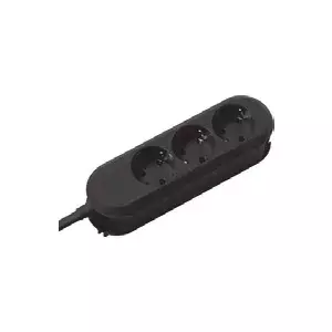 Jaudas pagarinātājs Bachmann SMARTLINE 1.5m 3 AC kontaktligzdas Melns