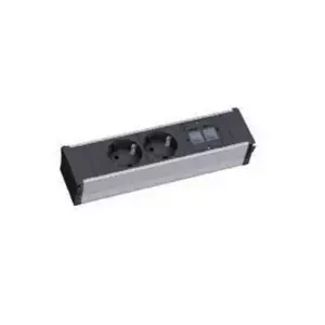 Удлинитель питания Bachmann CONI 2 AC розетки Внутренний алюминий черный