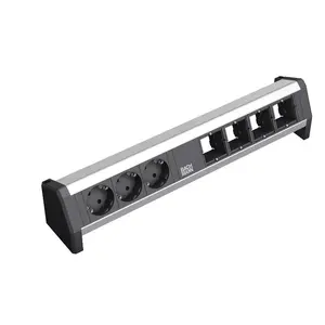 Jaudas pagarinātājs Bachmann 902.003 3 AC kontaktligzdas Melns Sudrabs