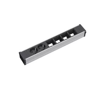 Удлинитель 2 AC розетки Bachmann 912.005 Черный Серебристый
