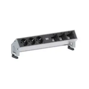 Power extension Bachmann DESK 2 0.2m 3 AC outlets Black White