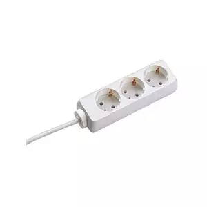 Bachmann 3x Schuko H05VV-F 3G 1.50mm² 16A/3680W 3m pagarinātājs 3 Maiņstrāvas izvade (-s) Balts