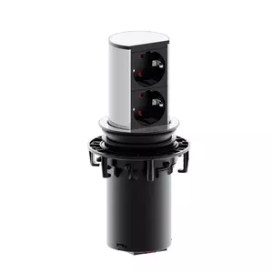 Socket-outlet Bachmann 928.002 Black Silver
