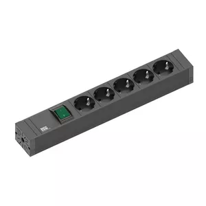 Удлинитель Bachmann 420.0013 2м 5 AC розеток Черный
