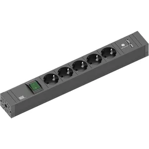 Удлинитель Bachmann 420.0021 2м 5 AC розеток Черный