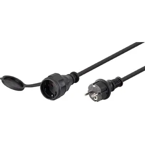 Power cable Goobay 44841 Black 25 m CEE7/4