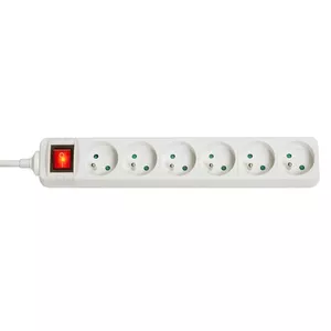 Удлинитель Lindy 73126 6 AC розеток Внутренний Белый