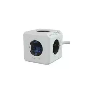 Сетевой фильтр PowerCube Extended Allocacoc 8910/DEEXMO с кабелем и цифровым дисплеем