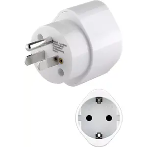 Power Plug Adapter Goobay 45355 Type B Type F White