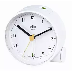 Braun BNC 001 Кварцевый будильник Белый