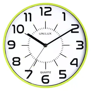Kvarca sienas pulkstenis Unilux POP apaļš 28 cm, baterija AA 1,5 V, 650 g