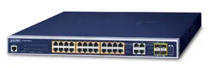 Tīkla slēdzis PLANET GS-4210-24PL4C Pārvaldāms L2/L4 28x Gigabit (10/100/1000) PoE 1U