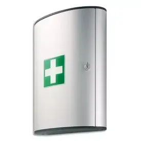 First aid box Durable FIRST AID BOX L — aluminium case, silver, 302×118×400 mm