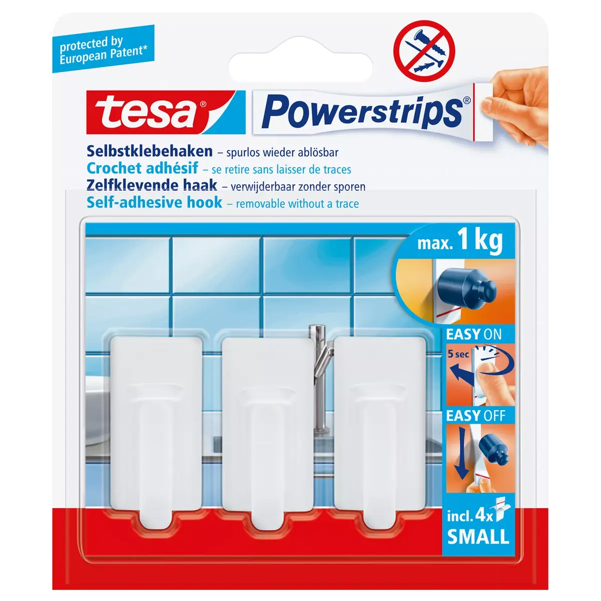 Dvieļu turētājs TESA Powerstrips 57533-00016-00 Photo 2