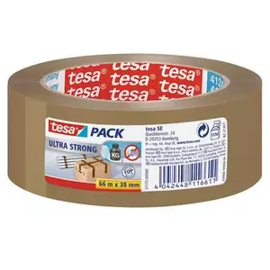 Šķiedras stikla šuvju lenta Tesa 57175-00000 — 66 m × 38 mm, brūna