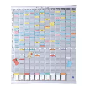 Annual Planner Nobo T-Card Planning Kit 13 Columns 54 Slots